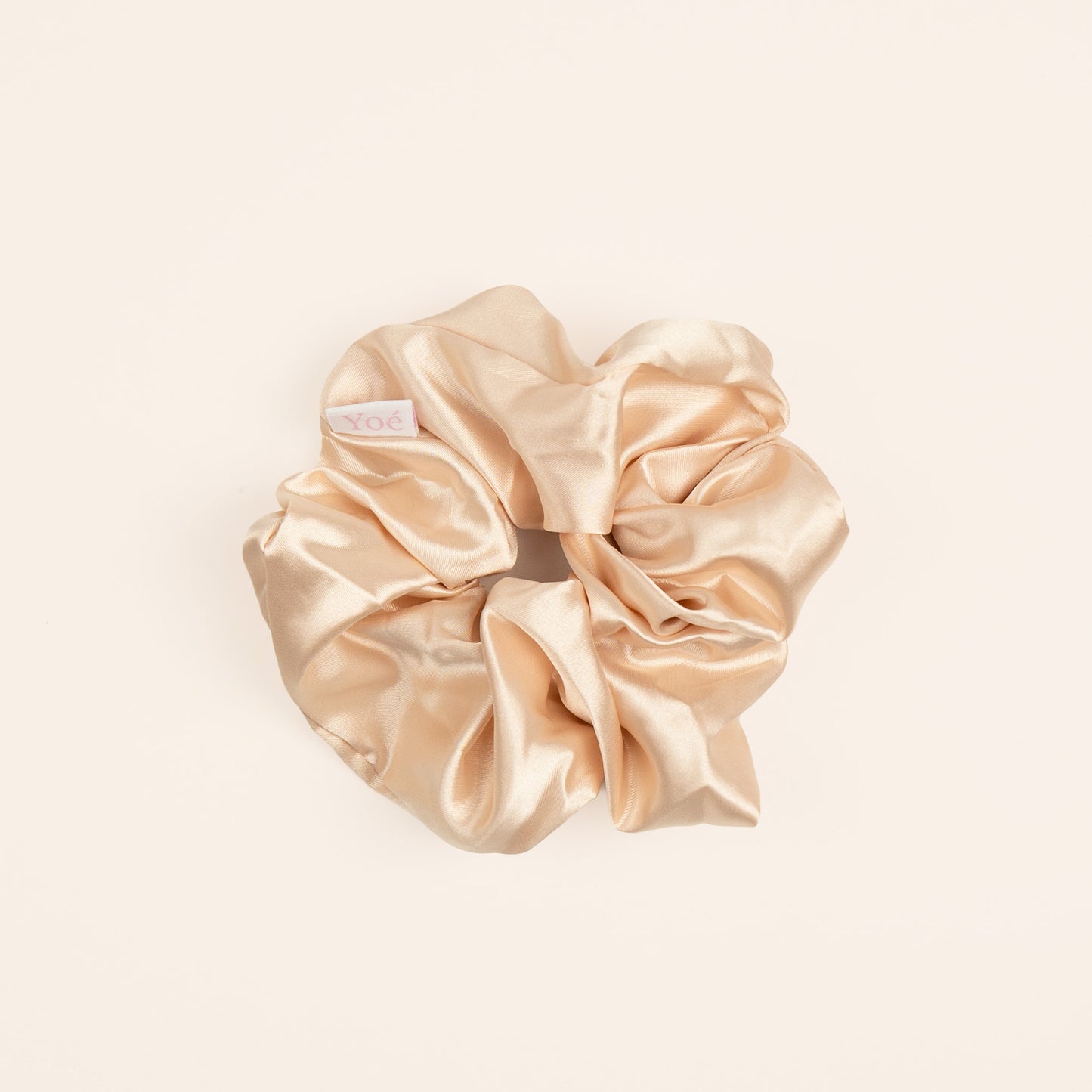 Yoé Latte - satin scrunchie