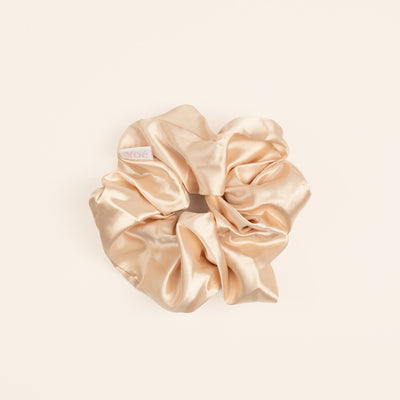 Yoé Latte - satin scrunchie